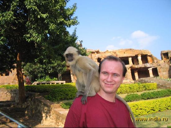 Шивананда с обезьяной 