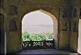 Вид на Тадж Махал из Красного форта